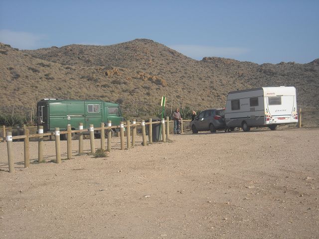 Der Parkplatz diente uns als Campingplatz